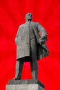 Monument to Vladimir Lenin - leader of the Russian revolution.