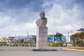 Monument to Vladimir Lenin, Yuzhno-Kurilsk city, Kunashir Island, Russia