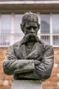 Monument to Vuk Karadzic in the center of Trsic in Serbia. Royalty Free Stock Photo