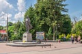 Monument to Vyacheslav Chornovil in Zolochiv, Ukraine