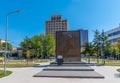 Monument to women raped during war in Kosovo in Prishtina Royalty Free Stock Photo