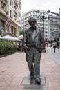 Monument to Woody Allen, Oviedo Royalty Free Stock Photo