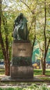 Monument to writer Gogol on Nikitsky Bulvar, Moscow