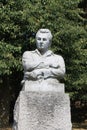 A monument to the writer Jaroslav Hasek in Lipnice nad Sazavou Czech Republic