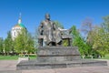 Monument to the writer Nikolai Leskov. Russia, Orel.