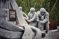 Monument to & x22;Those who saved the world& x22;, dedicated to the firefighters in the Chernobyl nuclear desaster
