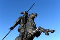 Monument to Yakov Baklanov, the Russian general, the hero of the Caucasian War on the embankment of the Gulf of Tsimlyansk Sea in