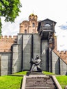 Monument to Yaroslav the Wise in Kiev at the Golden Gate. Ukraine. Royalty Free Stock Photo