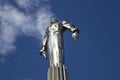 Monument to Yuri Gagarin, the first person to travel in space. It is located at Leninsky Prospekt in Moscow, Russia Royalty Free Stock Photo