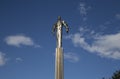 Monument to Yuri Gagarin, the first person to travel in space. It is located at Leninsky Prospekt in Moscow, Russia