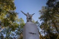 The monument to Yuri Gagarin to Yuzhno-Sakhalinsk city, Russia