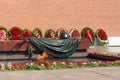 Monument Tomb of the Unknown Soldier near the Kremlin wall in Alexander Garden