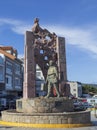 Monument in tribute to Galician emigrants in the world. Fisterra, Spain.