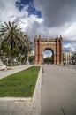 Monument, Triumphal arch, Arc de Triomf, by Josep Vilaseca i Casanovas. Built as the main access gate for the 1888 Barcelona World