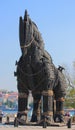 Monument of Trojan horse in Chanakkale Royalty Free Stock Photo