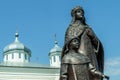 He monument of tsarina Eudoxia Streshneva Tsarevich Alexei Mikhailovich, Meshchovsk St. George monastery in the town of Royalty Free Stock Photo