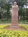 Monument of Tsiolkovsky in Moscow Royalty Free Stock Photo