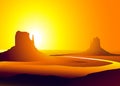 Monument Valley ( Arizona)-Vector