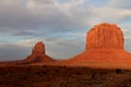 Monument Valley in beautiful twilight just before sunset, Utah Royalty Free Stock Photo