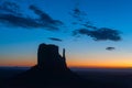 Monument Valley during dawn Royalty Free Stock Photo