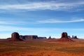 Monument Valley on the border between Arizona and Utah in United States Royalty Free Stock Photo