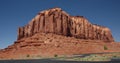 Monument Valley butte in approach area