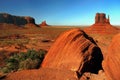 Monument Valley Desert Landscape Arizona Royalty Free Stock Photo