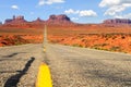 Monument Valley highway Royalty Free Stock Photo