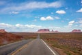 Monument Valley highway, Tribal Park in the Arizona-Utah border, USA Royalty Free Stock Photo