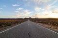 Monument Valley, highway 163, Utah, evening sunshine Royalty Free Stock Photo