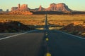 Monument Valley landscape panoramic view Forrest Gump Royalty Free Stock Photo