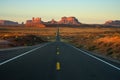 Monument Valley landscape panoramic view Forrest Gump Royalty Free Stock Photo