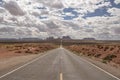 Monument Valley look, desert panorama at Forrest Gump point