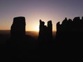 Monument Valley mesa sunset landscape. Royalty Free Stock Photo