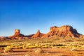 Monument Valley in Navajo National Park during a Sunny Day, Border of Utah and Arizona