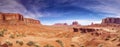 Monument Valley panorama Royalty Free Stock Photo