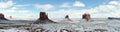 Monument Valley, panoramic view Royalty Free Stock Photo