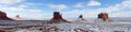 Monument Valley, panoramic view Royalty Free Stock Photo