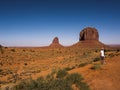 Monument Valley is a Navajo Nation tribal park, straddling the border of northeastern Arizona and southeastern Utah Royalty Free Stock Photo