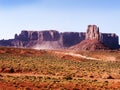 Monument Valley is a Navajo Nation tribal park, straddling the border of northeastern Arizona and southeastern Utah Royalty Free Stock Photo