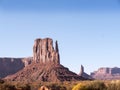 Monument Valley is a Navajo Nation tribal park, straddling the border of northeastern Arizona and southeastern Utah Royalty Free Stock Photo