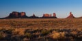 Monument Valley rocks at sunset