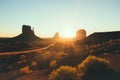 Monument Valley at sunrise, Arizona, USA Royalty Free Stock Photo