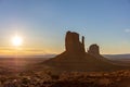 Sunrise at Monument Valley Tribal Park in the Arizona-Utah border, USA Royalty Free Stock Photo