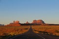 Monument Valley at Sunset in Utah Royalty Free Stock Photo