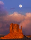 Monument Valley at sunset, Utah, USA Royalty Free Stock Photo