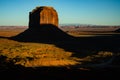 Monument Valley sunset view with shadows Royalty Free Stock Photo