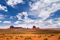 Scenic desert landscape in Monument Valley, Arizona. Royalty Free Stock Photo