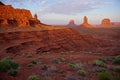 Monument Valley Utah Arizona Mittens monuments desert landscape Royalty Free Stock Photo