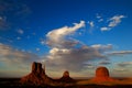 Monument Valley Utah at sunset Royalty Free Stock Photo